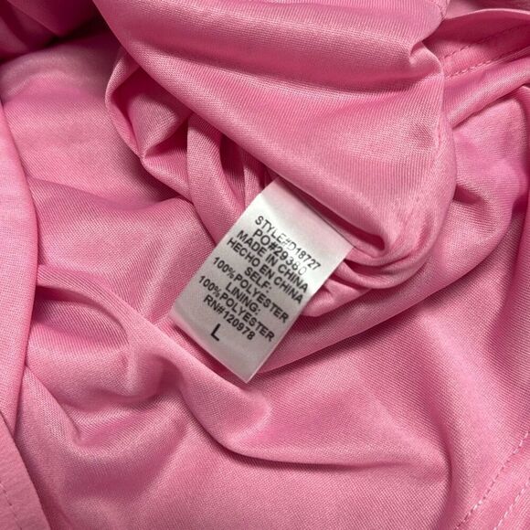 Entro Women’s Pink Ruffle Sleeve Dress Size Large NEW - Picture 7 of 8